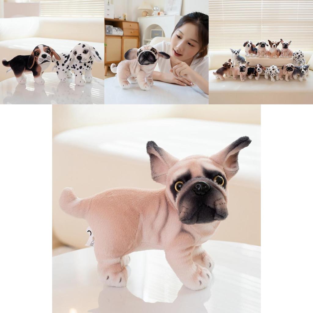 Adorable Plush Dog Toy Cute Chihuahua And Husky Stuffed Animal With Soft Fur