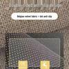 High-Grade Foldable Entrance Mat: Linen Texture Maillard Color, Dirt-Wiping, Cuttable for Living Room & Hallway