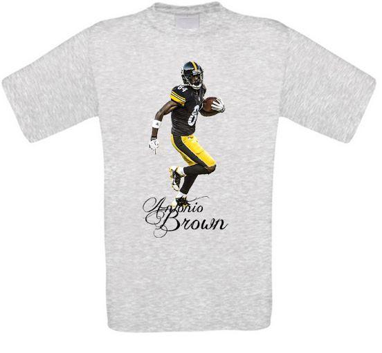 Antonio Brown Pittsburgh Football T-Shirt All Sizes XXL