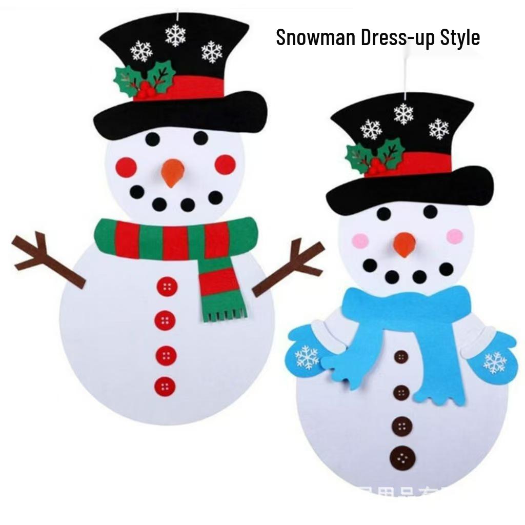 Handmade DIY Felt Christmas Tree Ornament for Kids