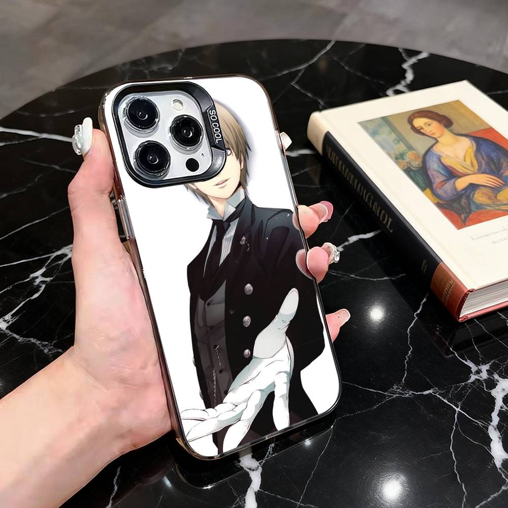 Gintama Okita Sougo Phone Case For iPhone 17,16,15,14,13,12,11 Plus,Pro Max,XS,Colorful Silver Black Cover iPhone15promax