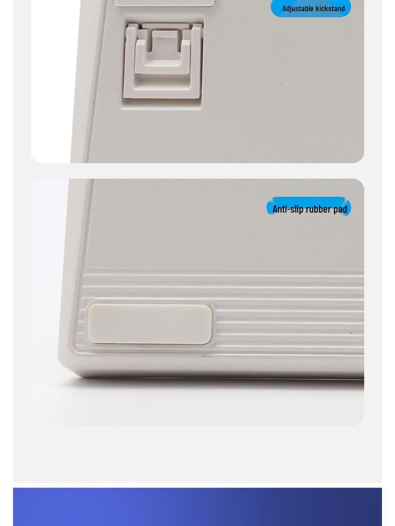 K61 Russian Two-Color Mechanical Keyboard – Durable, Wear-Resistant, and Practical