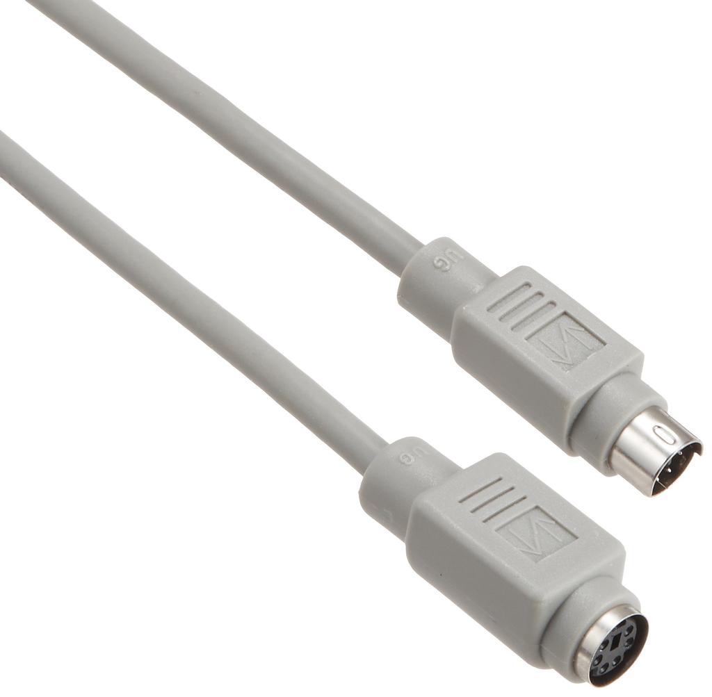 Sanwa Supply KB-K664K Keyboard Extension Cable, Mini DIN 6 Male To Female, 4m