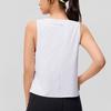 SAUCONY Logo Breathable Comfortable Knitted Round Neck Vest Women Tops Pearl-White SC1249016A-WT02