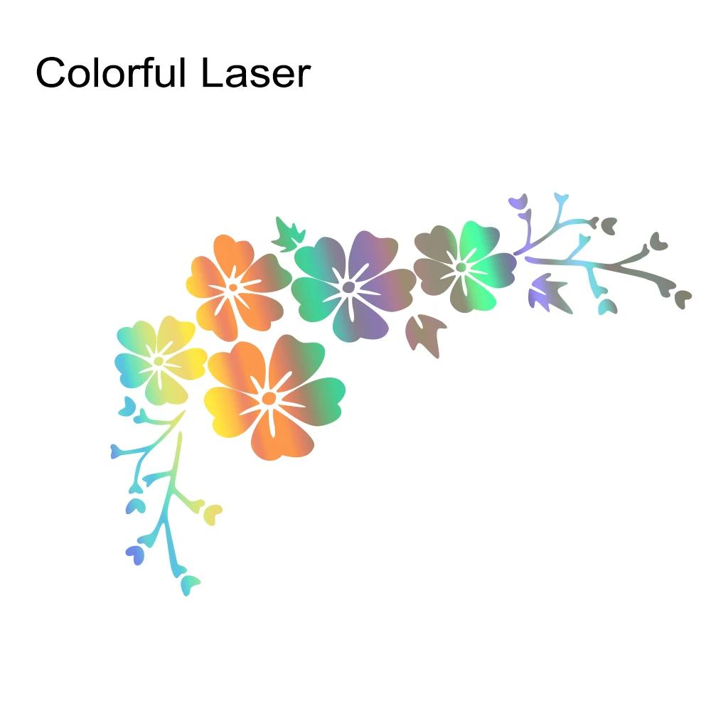 Car Sticker Blossom Flower Clusters Waterproof Vinyl Decal DIY Car Body Door Window Automobile Exterior Decoration Accessories