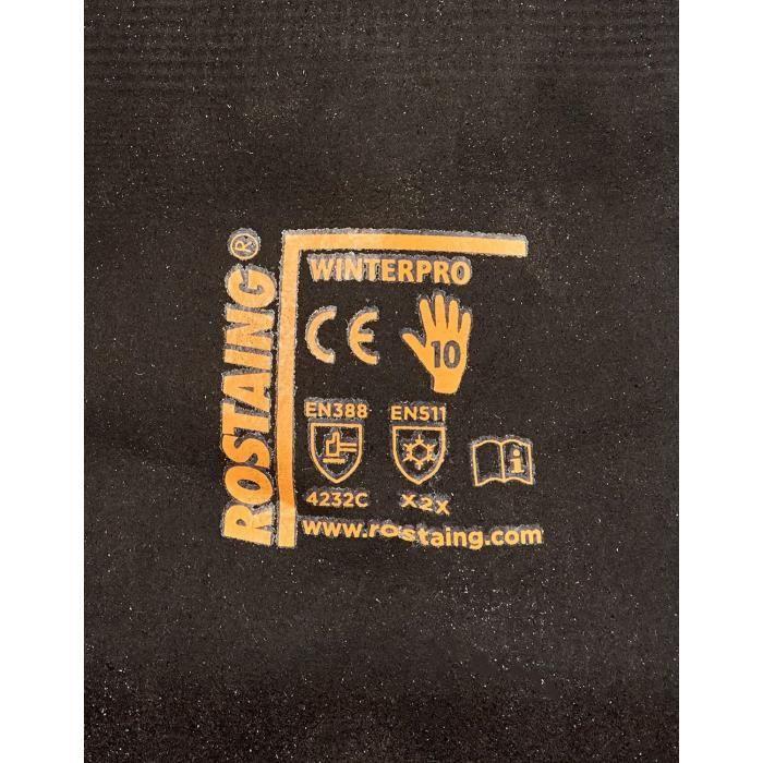 ROSTAING Gants Winterpro - Paire De Gants De Protection - Protège Du Froid - Pour Tous Les Travaux De Bricolage Ou BTP - Couleur