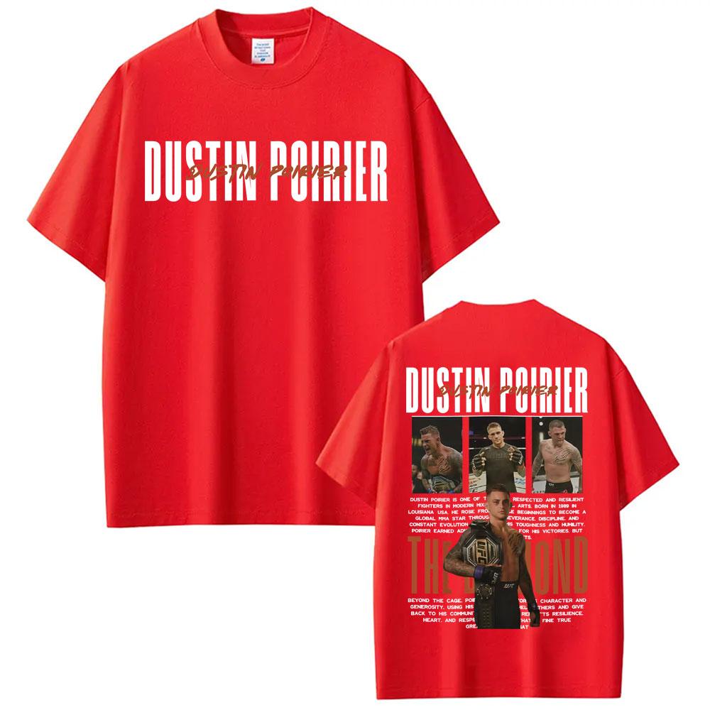 Limited DUSTIN POIRIER THE DIAMOND Graphic Tshirts Unisex Women Fashion Retro Short Sleeve T Shirt Cotton Casual Oversized Tshirt S
