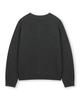 Beslow Cashmere Blended Crew Neck Cardigan Melange Charcoal