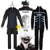 Anime Tokyo Ghoul Cosplay Kaneki Ken Cosplay Kostýmy Uniforma Masky Mikina Bunda Kalhoty Šortky Celá Sada Oblečení Paruka Muži