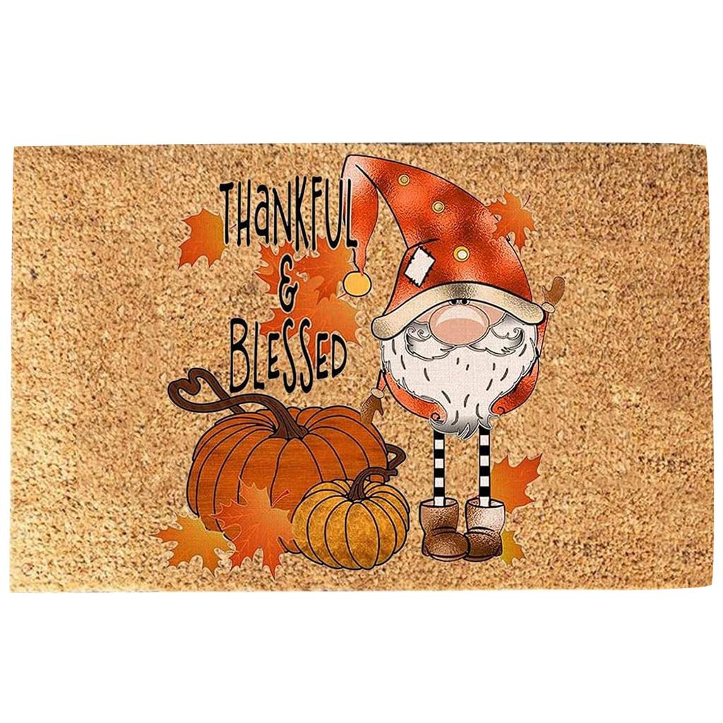 Thanksgiving Festival Decoration Front Door Carpet Indoor Outdoor - Mat