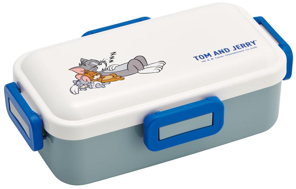 Skater Lunch Box, 530ml, Single Tier, for Women, Made in Japan, with a 4-Point Lock for Leak-Resistant Storage, Dishwasher and Microwave Safe, Tom