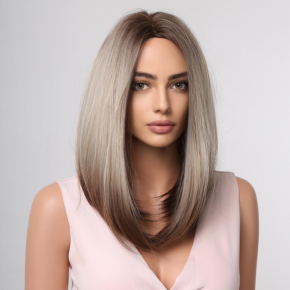 Pruik Dames Hoge Temperatuur Zijde Kort Haar Zomer Natuurlijke Kleur Bobo Hoofd Temperament Leeftijdsvermindering Qi Pony Kort Steil Haar Pruik Hoofddeksel