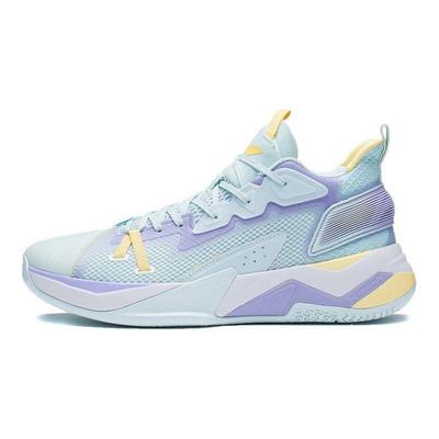 Li Ning Battle Falcon Shock Absorption Rebound Low-Top Basketball Shoes Men Sneakers Blue ABAS045-3