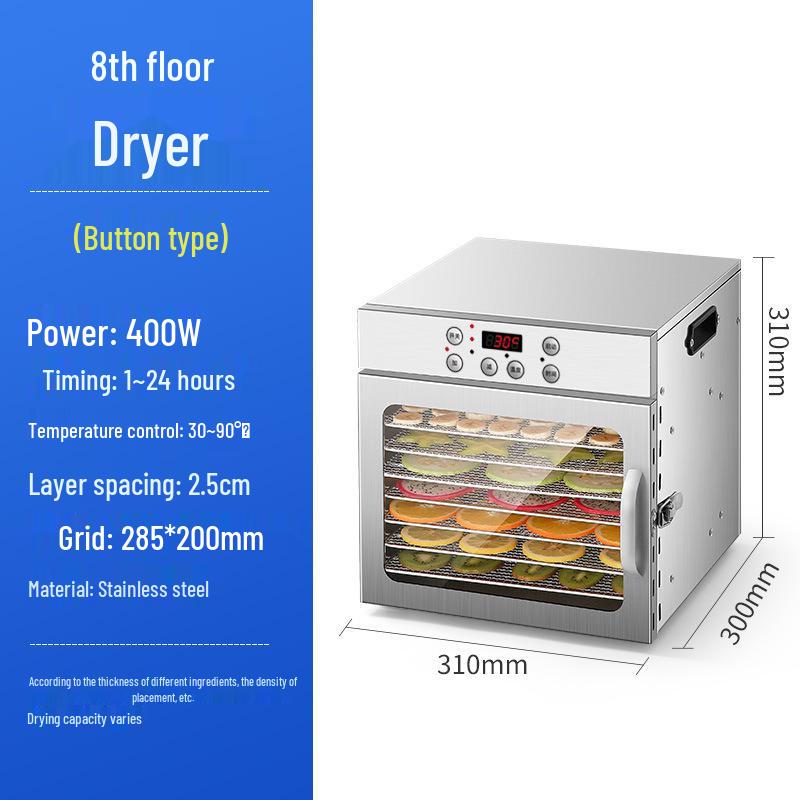 18-Layer Multifunctional Food Dehydrator for Vegetables, Meat, Jerky, Fruits, and Snacks