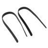 2PCS 65cm Handmade Leather Bag Handles with Rivets DIY Patchwork Luggage AccessoriesBlack