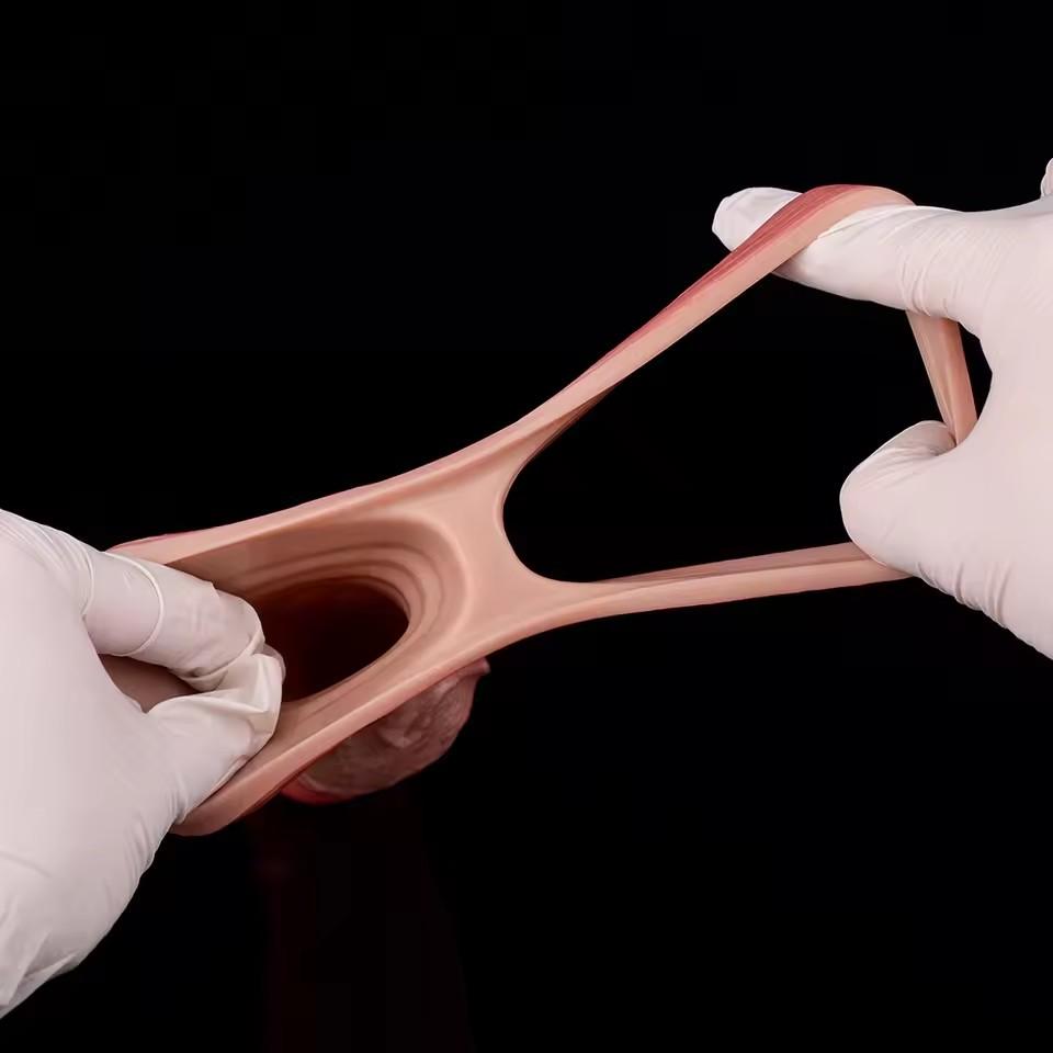 Gerçekçi Penis Kılıfı Boyut S M L XL Silikon Açık Uçlu Sik Kılıfı Yüzük Gerçekçi Oyuk Dildo Seks Oyuncağı Sik Büyütme