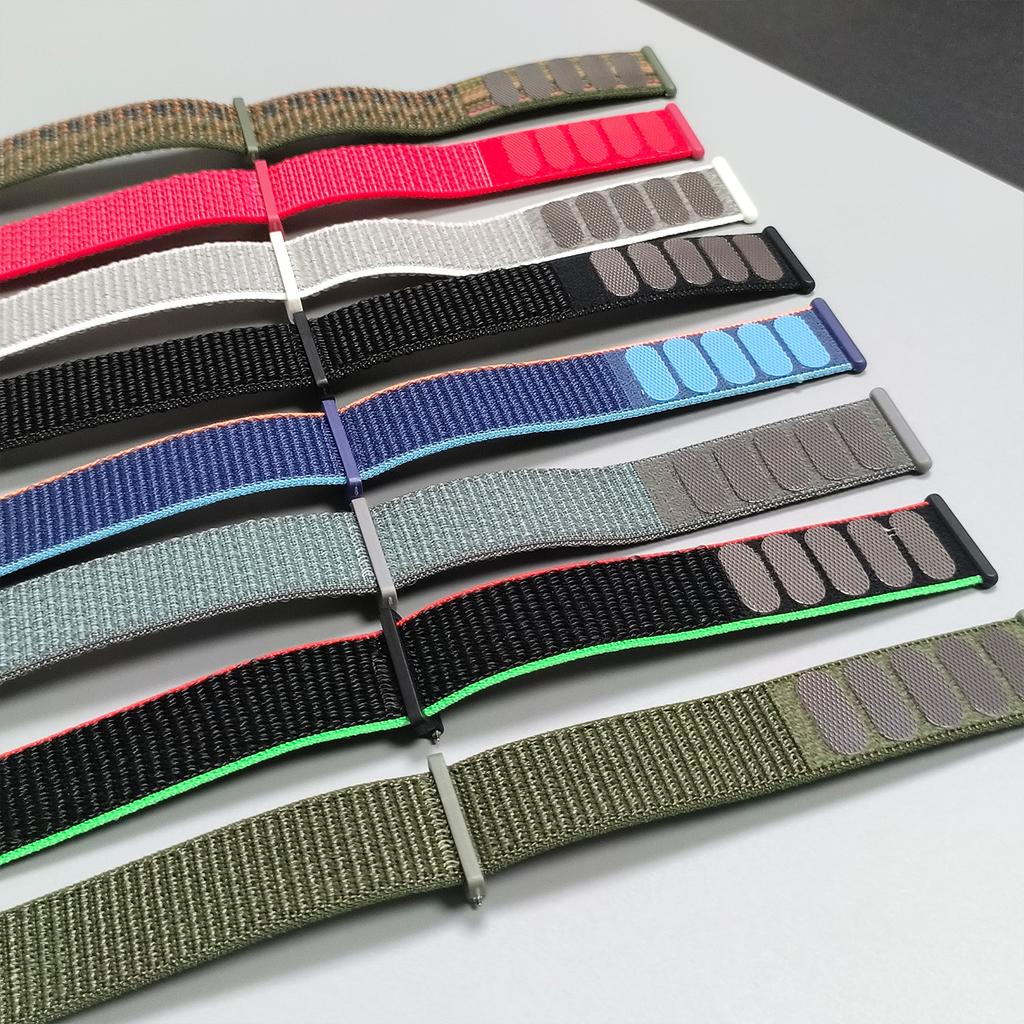 20mm 22mm Nylon Loop Band for TicWatch Pro 3 GPS/3 Ultra GPS Braided Strap for TicWatch Pro X/GTW/GTX/GTH/E3/S2 Watchband Correa