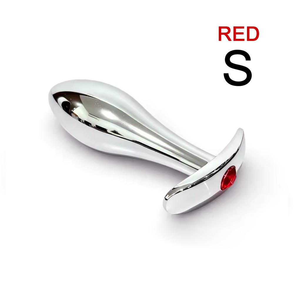 Metal Anchor‑Shaped Base Thumb Anal Plug Three Sizes Outdoor Anal Plug Outdoor Dildos Butt Plug Adult Sex Toys