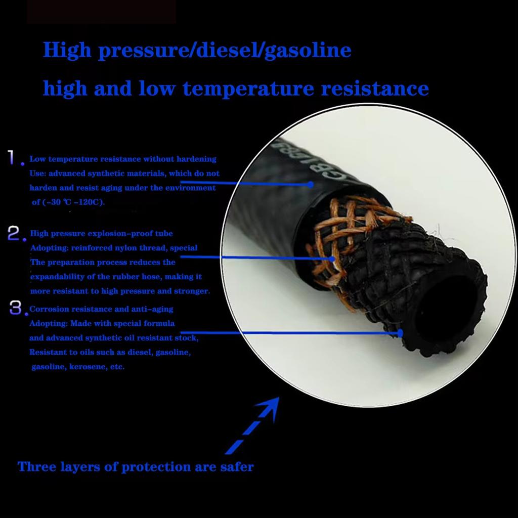 Car Fuel Hoses Fuel Pipe Fuel Line Hose Gasoline Hose For Fuel Transfer  ID 4mm 5mm 6mm 8mm 10mm 12mm 14mm 16mm 20mm 22mm 25mm