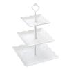 3 Tier Cake Stand Afternoon Tea Wedding Plates Party Tableware Xmas Brithday Cakes, Desserts, Cookies, Fruit Tray
