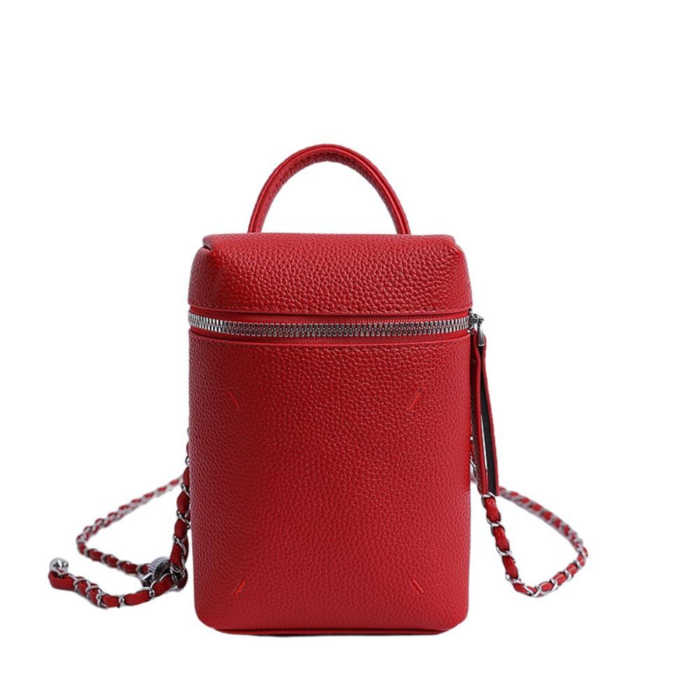 Small Leather Square Bag Korean Women’s Handbag Fashion Single Shoulder Bag  Lady