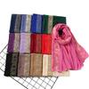 Lenço Hijab de Chiffon Bolha com Renda para Mulheres Muçulmanas Foulard Femme Musulman Lenços de Cabeça Islâmicos Toucados Árabes