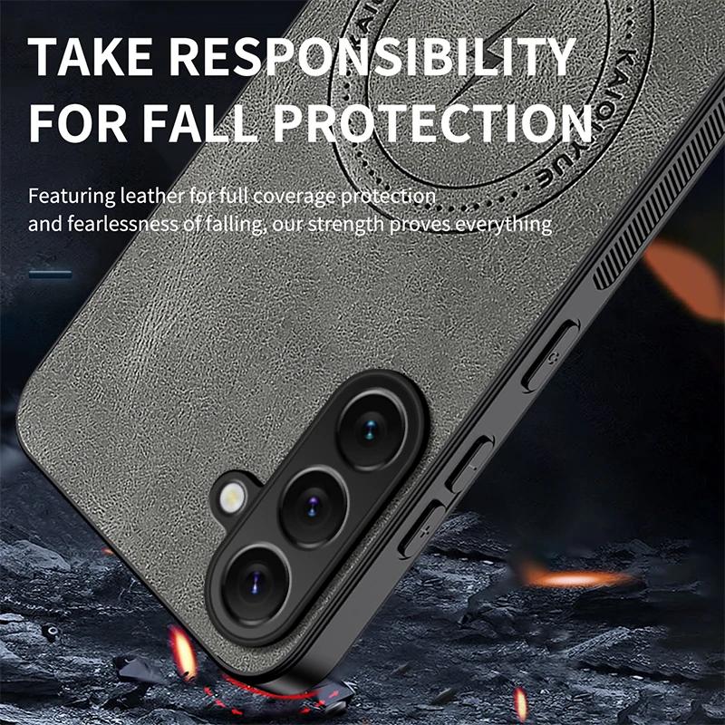 A 56 36 Case for Magsafe Luxury Sheep Skin Magnetic Matte Cover for Samsung Galaxy A56 A36 A55 A54 A06 Anti-drop Bumper