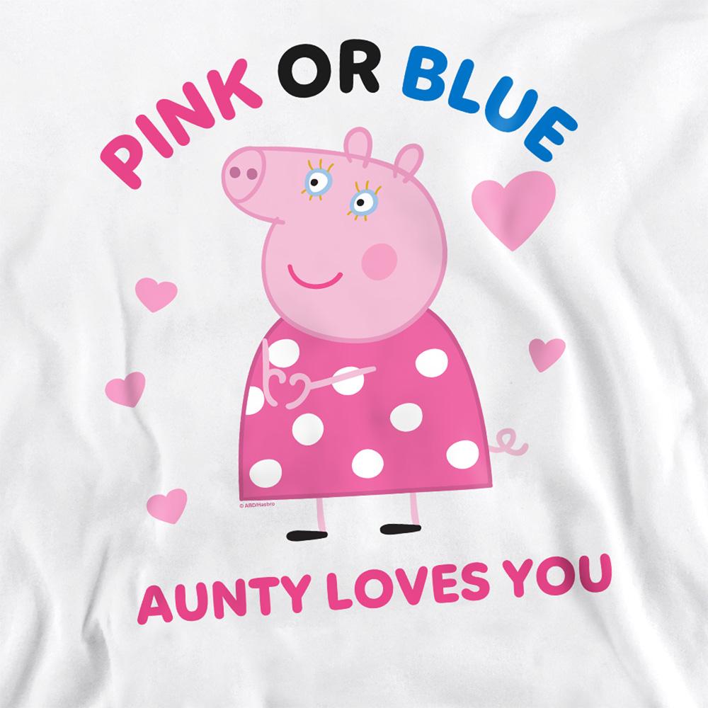 Peppa Pig Womens/Ladies Pink Or Blue Aunty Pig Loves You Sweatshirt