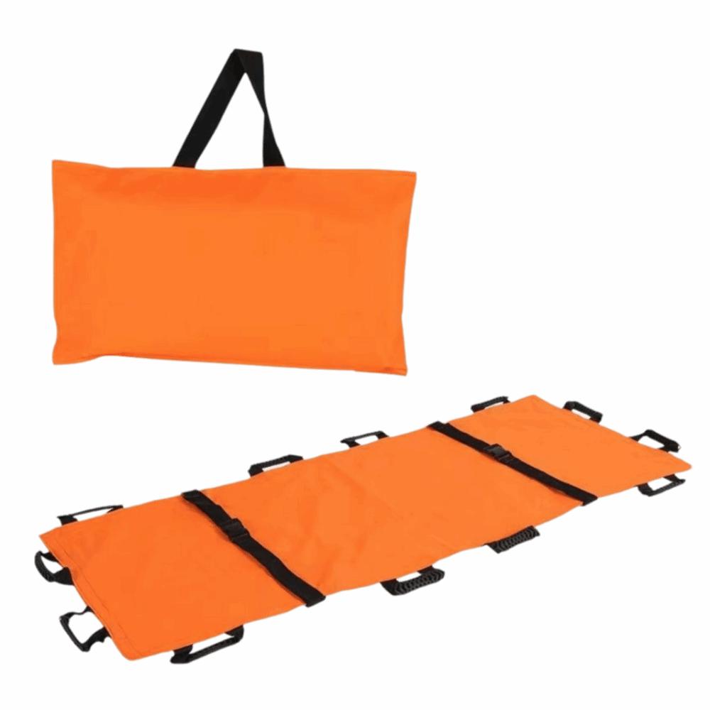 

12 Handles Patient Positioning Sheet Nylon Material Foldable Transport Stretcher Large Pet оранжевый