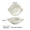 Set de Veselă Ceramică în Stil European cu Relief: Farfurii de cină, Boluri de orez, Boluri de salată și Farfurii pentru friptură