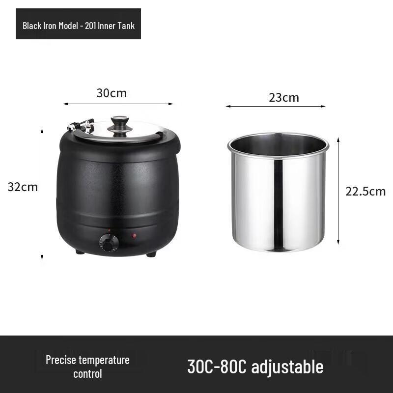 Commercial Electric Stainless Steel Soup Warmer