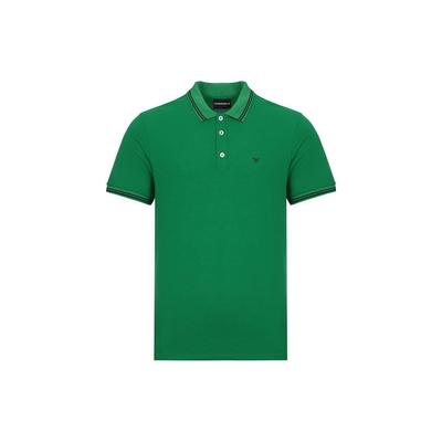 Solid Slim Fit Polo Shirt Men Tops Green 8N1F2B-1JPTZ-0581