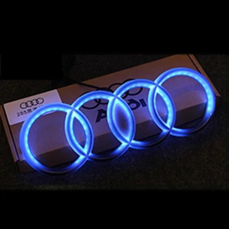LED Car Dynamic Streamer Badge Light Front Grille Emblem for B Q7 Q8 S3 A1 A2 A3 A4 A5 A6 Q3 Q4 Q5 Q6 S5 S7 A7 Q2 Accessories