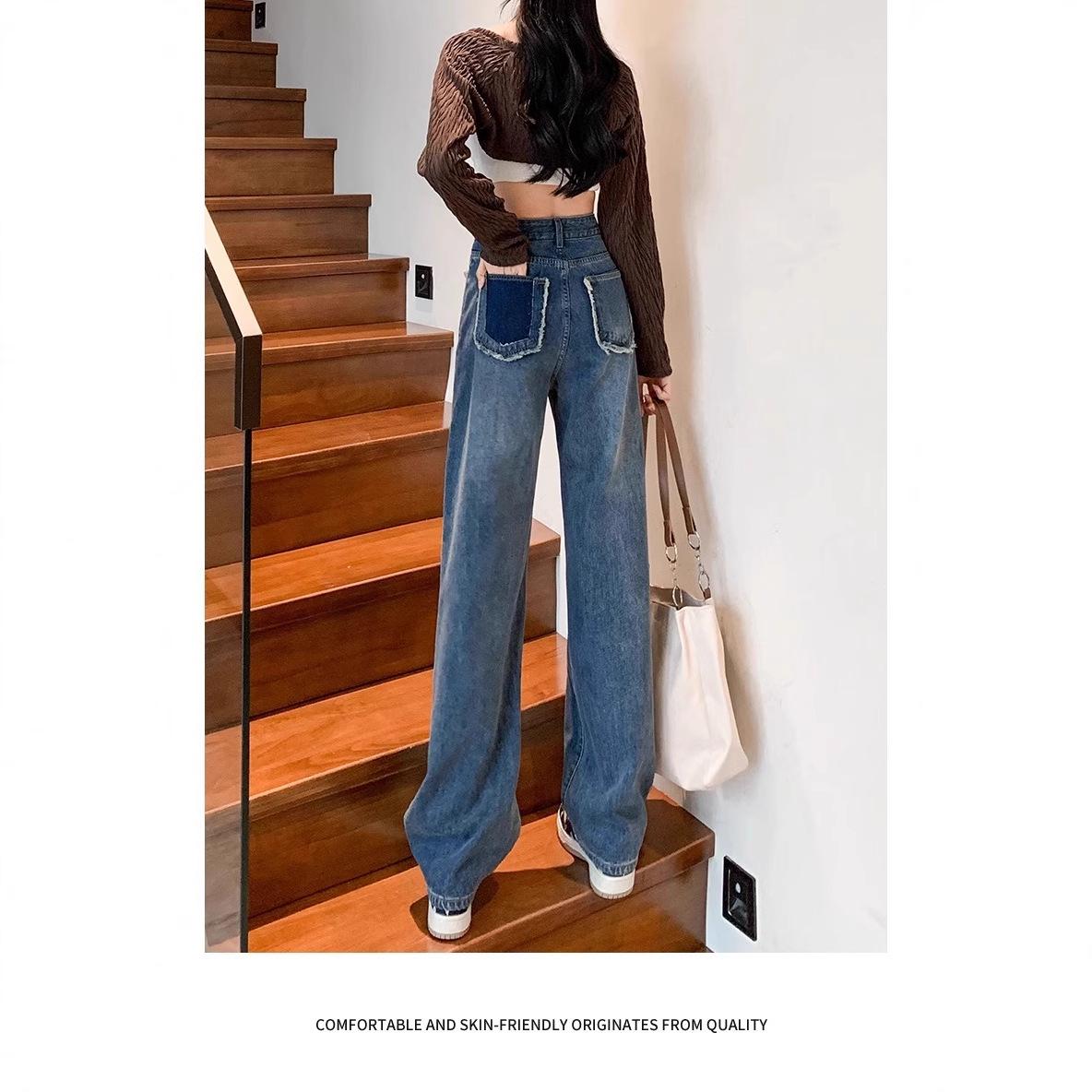 

Women s Retro High Waist Straight Leg Jeans - Slimming, Petite Fit, Spring/Autumn 2025 Collection XXL