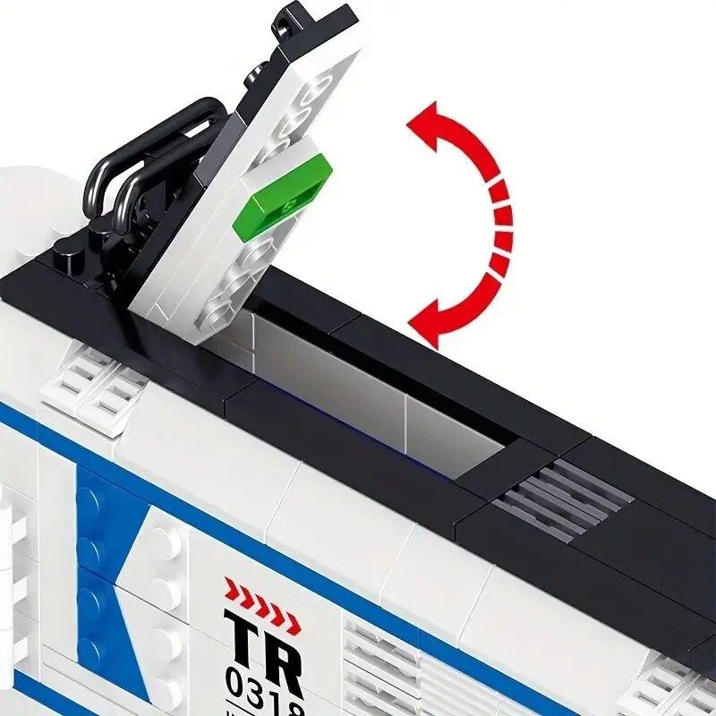 Technical Train Maintenance Advanced Model City Rail Tracks Building Blocks Toys For Kids Boys