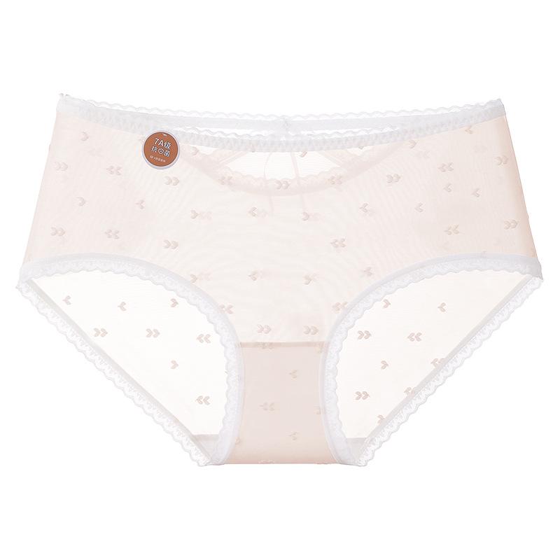 "15D Ultratenké Bezešvé Ledové Hedvábí Nadměrná Velikost Dámské Spodní Prádlo, Antibakteriální Bavlněný Klínek, Dutý Design"