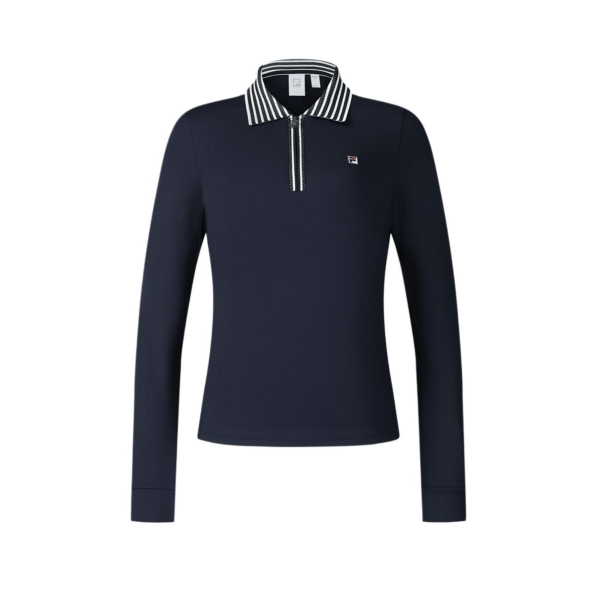 

Fila Удобная мягкая спортивная футболка-поло с длинным рукавом для тенниса для женщин, топы, синяя A11W513217F-NV S