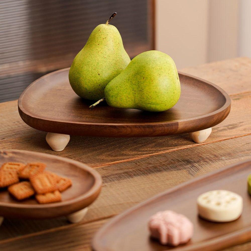 High Leg Storage Tray Irregular Dessert Plate Multi-Function Fruit Plate  Home
