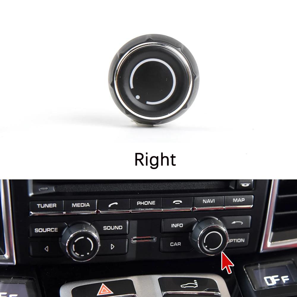 

For Porsche Cayenne Panamera Macan 911 718 918 Car Center Console Audio Volume Knob Cover CD Control Switch Button Boxster Right