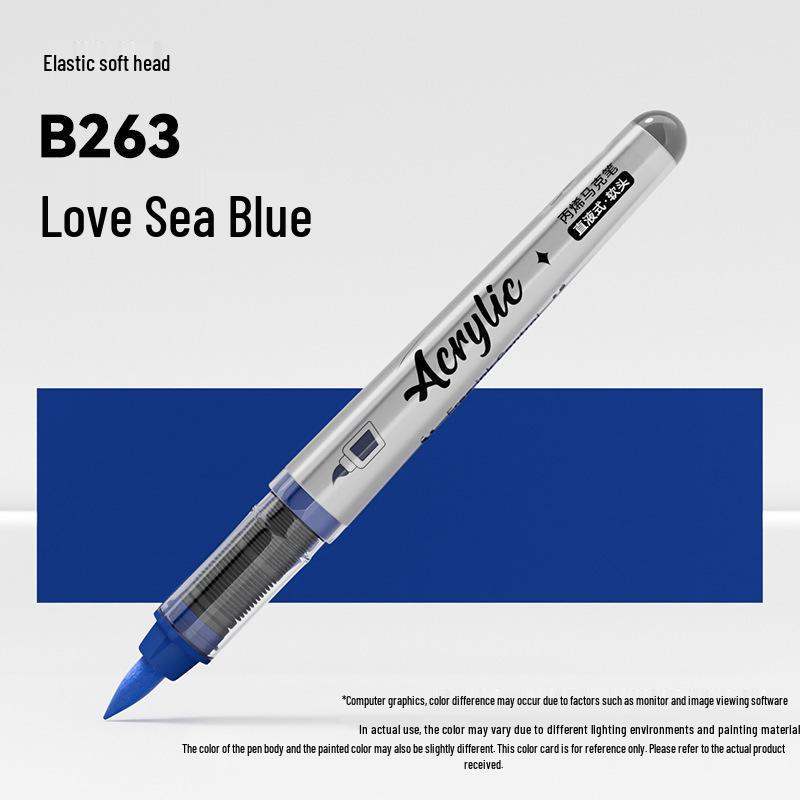 Jinzhi Liquid Acrylic Marker Pen - Soft Tip, Opaque, Large Capacity, Stackable Colors