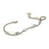Chanel Klassisches Doppel-C-Logo Metall Strass Choker-Halskette Damen Halskette Gold AB6444-B06011-NC835