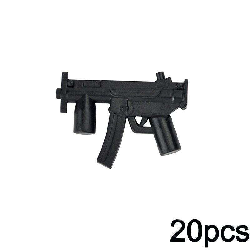 20pcs WW2 Military SWAT Guns Bricks Model Series Guns Assemble Educational MOC Army Building Blocks Soldier Militaries Kid Toys