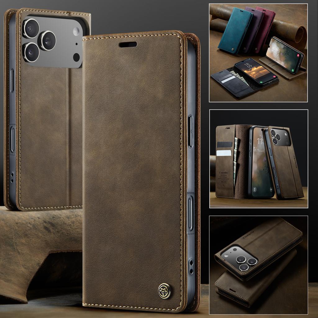 Für iPhone 18 Pro Max Luxuriöse Retro Magnetische PU-Leder Brieftasche Handyhülle Für iPhone18Pro Max Stoßfeste Kartenhalter Tasche Abdeckung