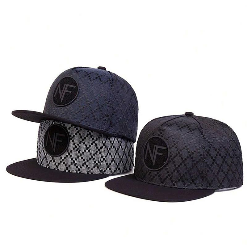 Men's Fashion NF Letter Embroidered Snapback Cap Adjustable Hip Hop Baseball Cap Unisex Outdoor Sun Hat Snapback Hat