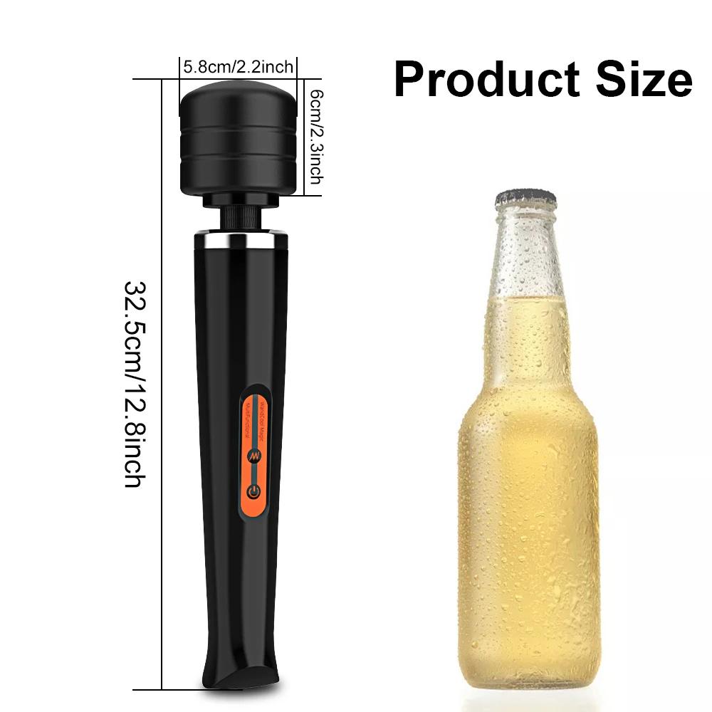 Big AV Body Massager Strong Vibration G Spot Clitoris Stimulator Powerful Magic Wand Vibrator for Women Adult Sex Toys for Woman