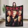 Pături Buffy The Vampire Slayers Spike Flanelă Pături Multifuncționale Ușoare pentru Pat Mașină Plușate Pătură Subțire