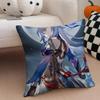 JJingliu Star Rail D Spiel Kissenbezug Überwurf-Kissenbezug Verdeckter Knopf Langlebiges Polyester Stuhlpolster