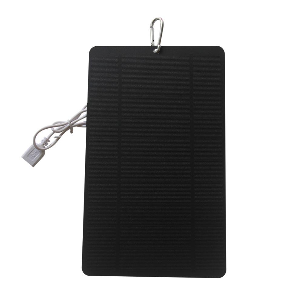 1/2Pcs 10W 5V USB Solar Charger Monocrystalline Silicon Panel Waterproof Outdoor Mobile Phone Emergency Power Bank for 3.7V-5V