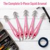 5PCS 9.5cm Squid Jig Lures Glow In Dark Squid Jig Hooks Squid Fishing Lures  Saltwater Fishing