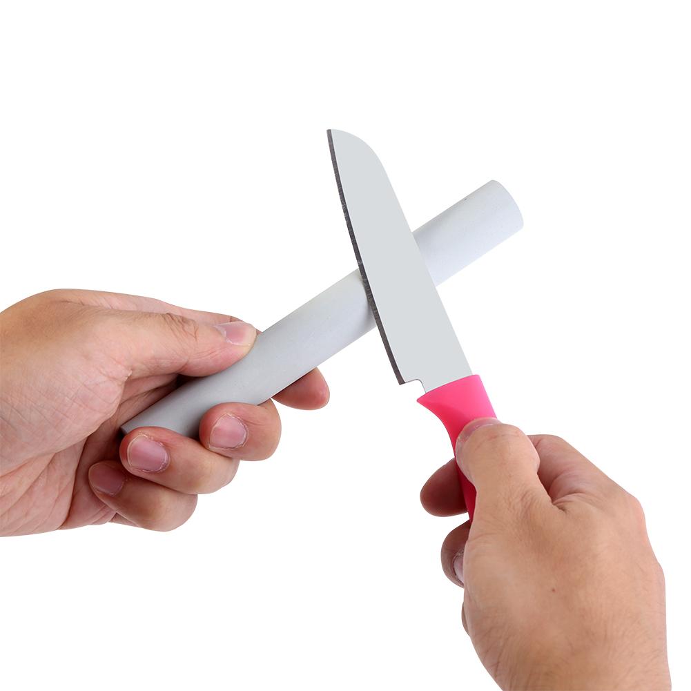 1Pc Geometric Shape Sharpening Stone Whetstone Sharpener Grinding Tool 800# Grit (Cylindrical)